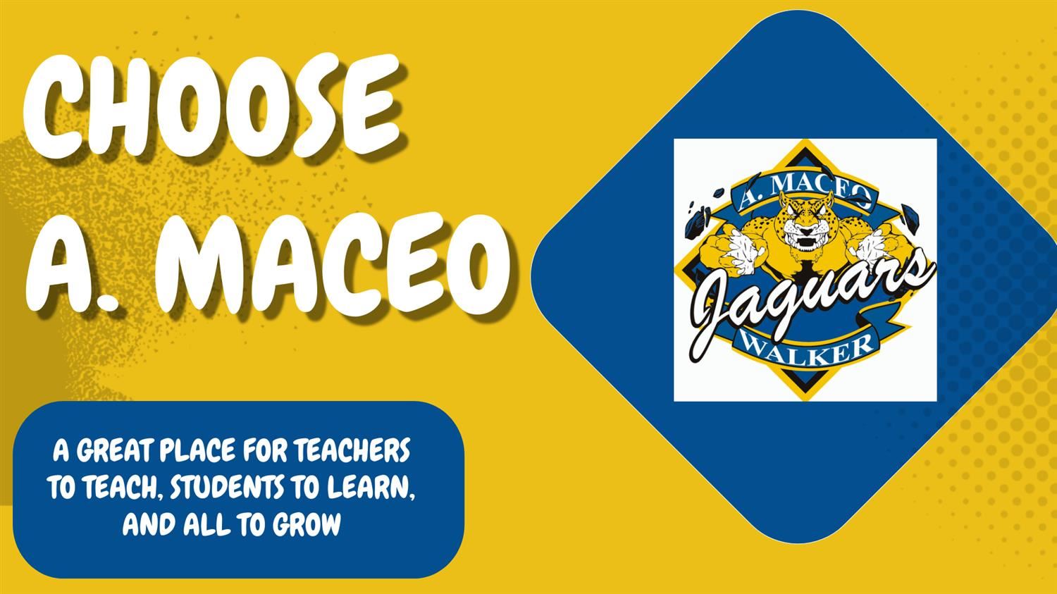 Choose A. Maceo